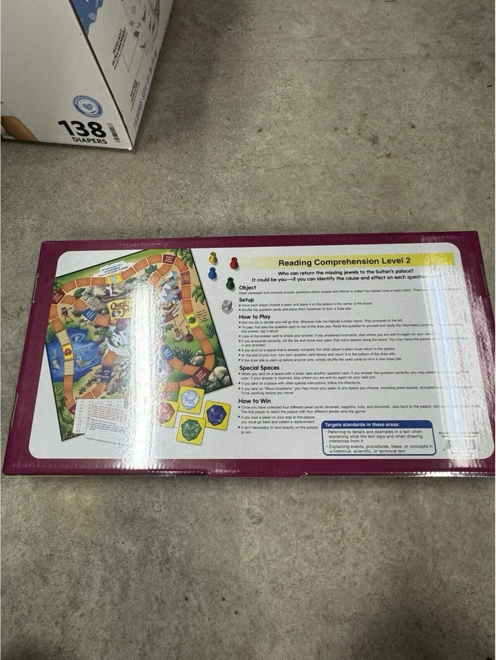Lakeshore Learning Game Level 2 Reading Comprehension - Quest for the Jewels
